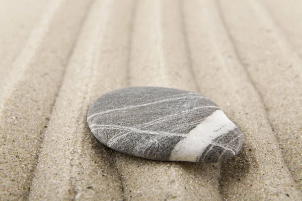 Piedras Sobre Arena Para Relajación Como Fondo — Foto de Stock