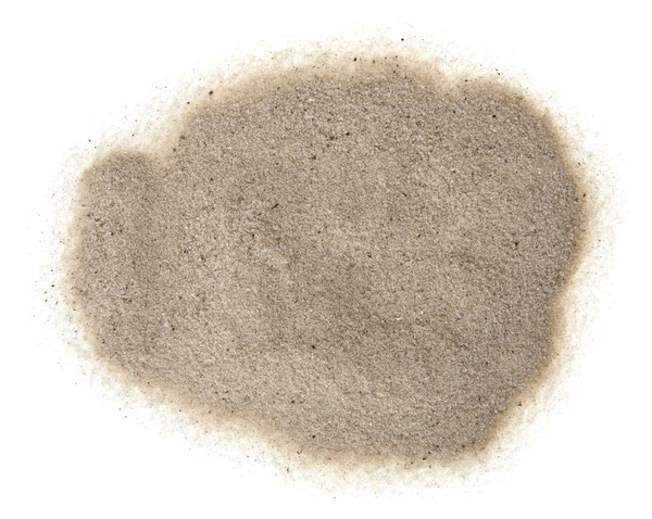 Пісок Ізольований Білому Фоні — стокове фото