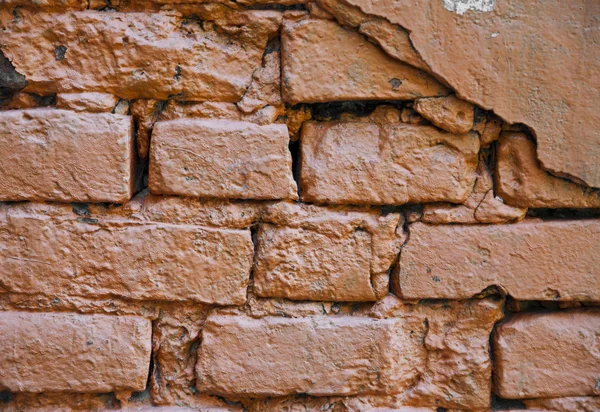 Kahverengi Tuğla Duvar Doku Arka Plan Olarak — Stok fotoğraf