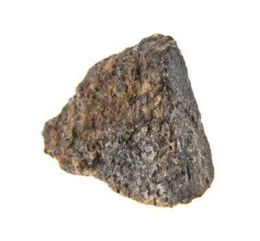 Beyaz arkaplanda izole taş