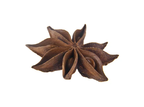 Star Anise Spice Isolated White Background — Stock Photo, Image