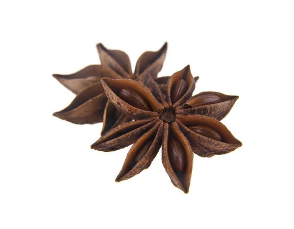 Star Anise Spice Isolated White Background — Stock Photo, Image