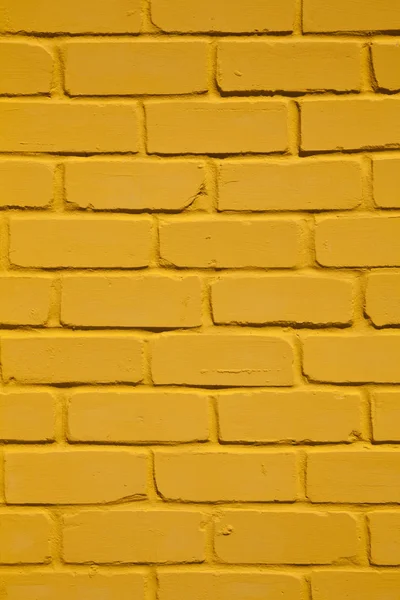 Textura Una Pared Ladrillo Amarillo Como Fondo — Foto de Stock