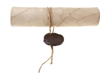 mühür mumu beyaz arka plan üzerinde izole eski kağıt. Ambalaj tasarımı bir unsuru olarak