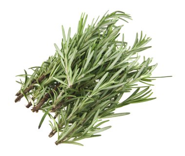 Beyaz arkaplanda biberiye izole edildi