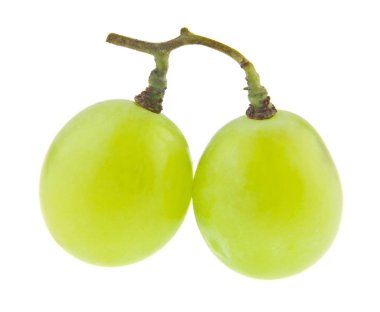 yeşil üzüm beyaz arka plan üzerinde izole. Ambalaj için idealdir.
