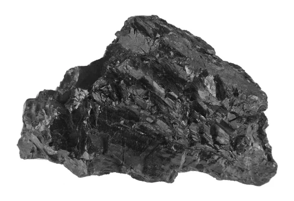 Уголь Изолирован Белом Фоне — стоковое фото