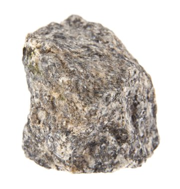 Beyaz arkaplanda izole taş