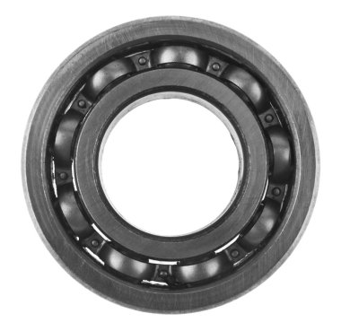 Beyaz arka plan üzerinde izole metal yatakları