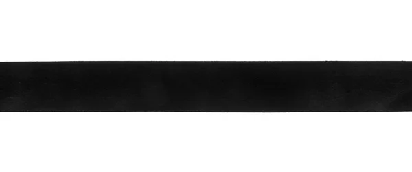Black Ribbon Isolated White Background — Stock Photo, Image