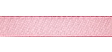 Beyaz arkaplanda izole edilmiş pembe kurdele