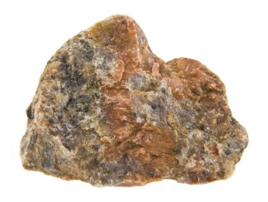 Beyaz arkaplanda izole taş