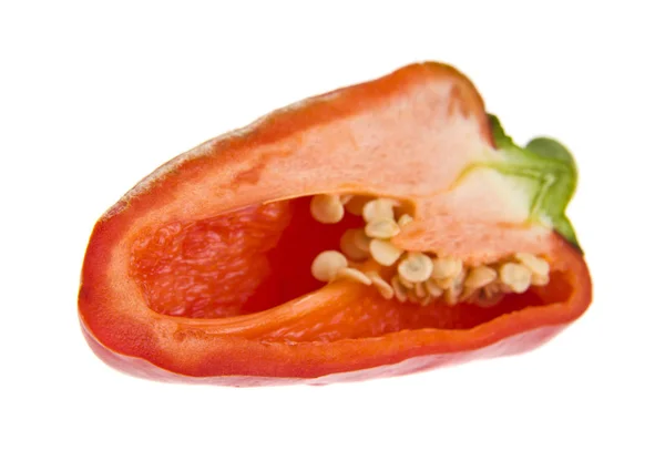 Перец Изолирован Белом Фоне Вегетарианская Здоровая Еда — стоковое фото