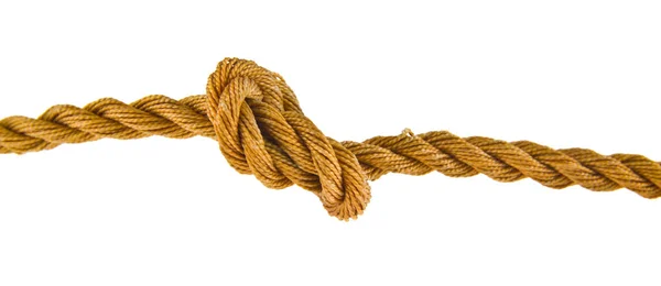 Мотузка Ізольована Білому Тлі — стокове фото