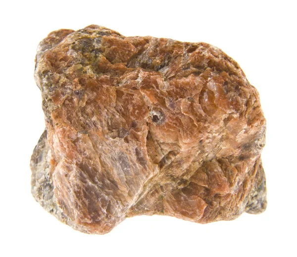 Piatră Izolată Fundal Alb — Fotografie, imagine de stoc