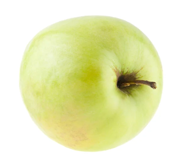 Зеленое Яблоко Изолированы Белом Фоне — стоковое фото