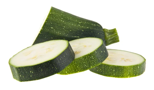 Zucchini Isoliert Auf Weißem Hintergrund — Stockfoto