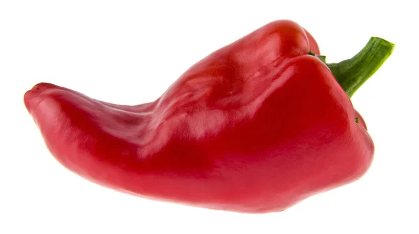 Röd Paprika Isolerad Vit Bakgrund — Stockfoto