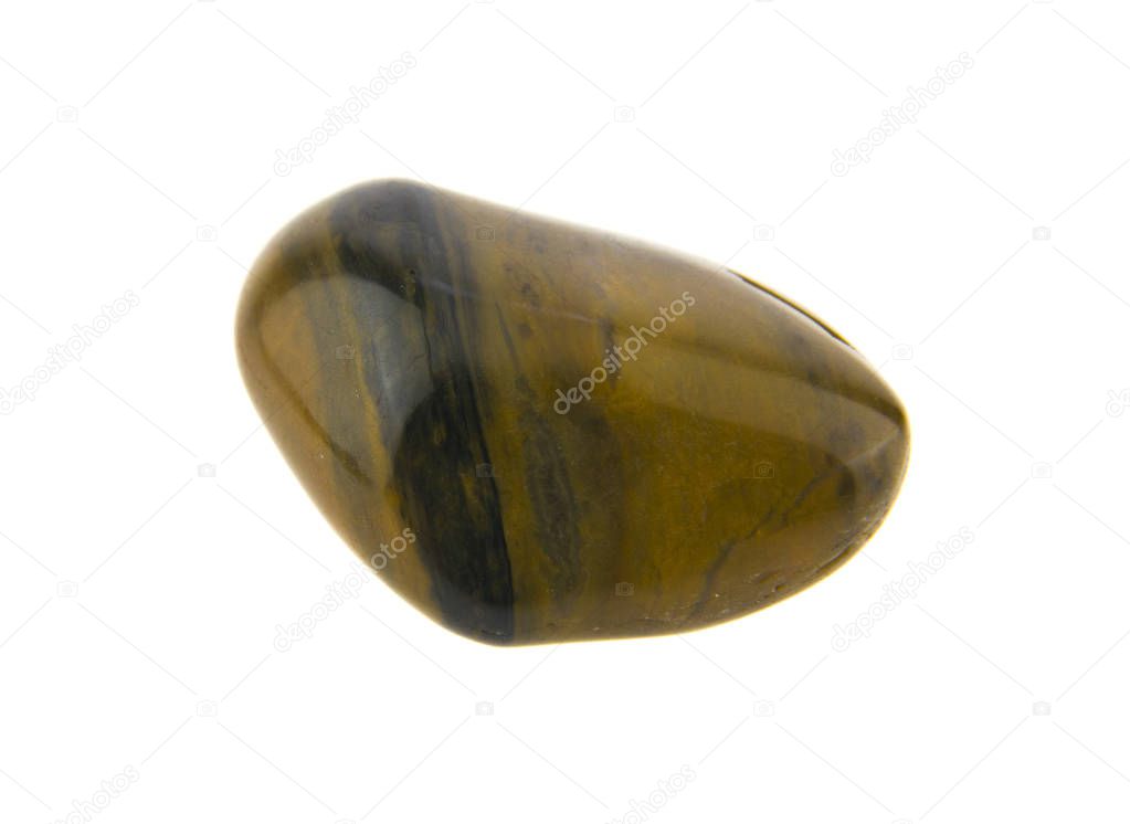 brown stone isolated on white background