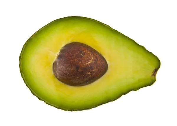 Alimento Con Aguacate Orgánico Fresco Aislado Sobre Fondo Blanco — Foto de Stock