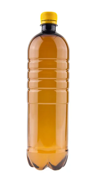Bottiglia Plastica Isolata Sfondo Bianco — Foto Stock
