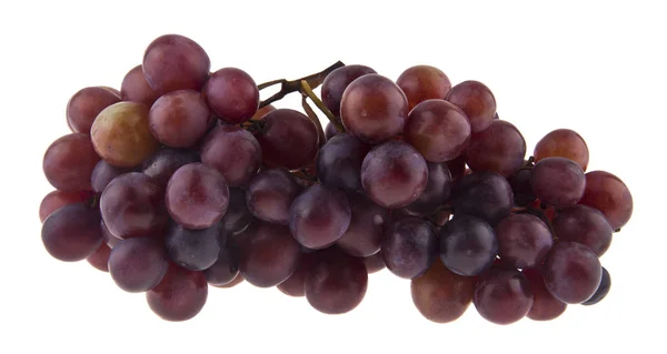 Їжа Свіжим Органічним Виноградом Ізольована Білому Тлі — стокове фото