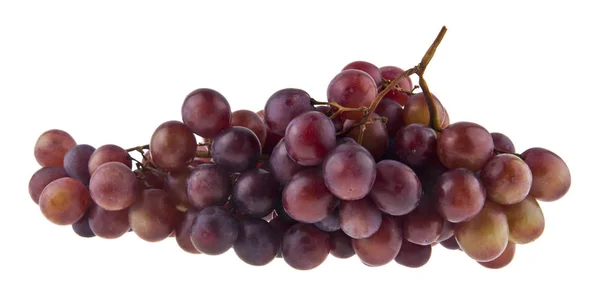 Alimentos Com Uvas Orgânicas Frescas Isoladas Sobre Fundo Branco — Fotografia de Stock