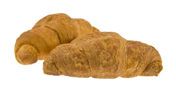 Croissants Geïsoleerd Witte Achtergrond — Stockfoto