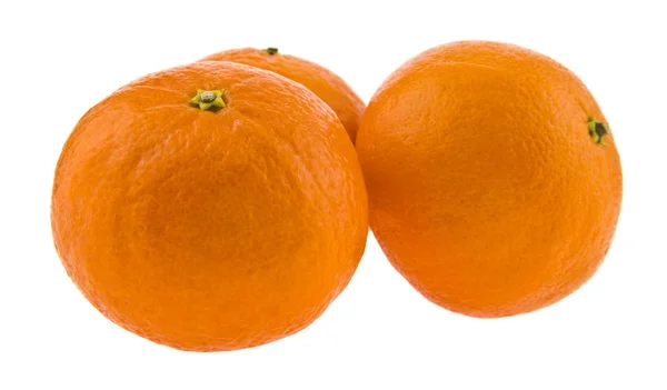 Tangerines Isolées Sur Fond Blanc — Photo