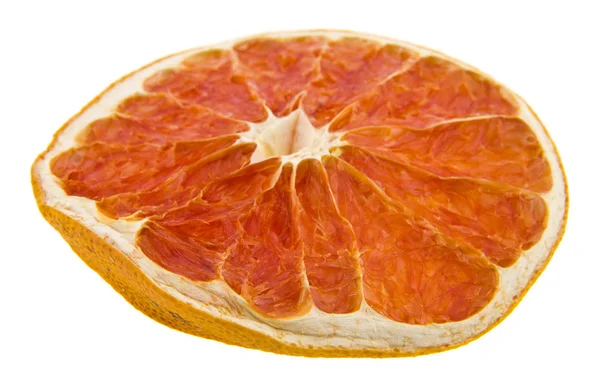 Getrocknete Grapefruit isoliert auf weißem Hintergrund — Stockfoto