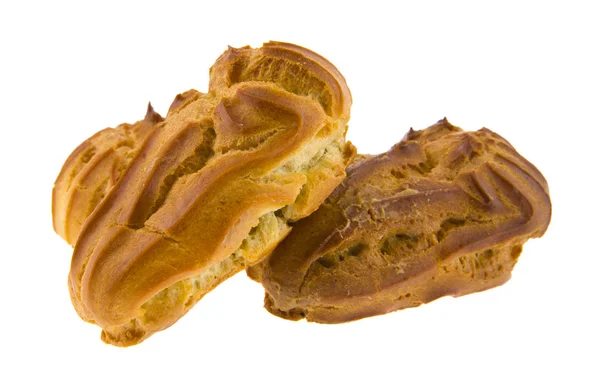 Eclairs geïsoleerd op witte achtergrond — Stockfoto