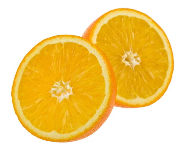 Narancs izolált fehér alapon — Stock Fotó