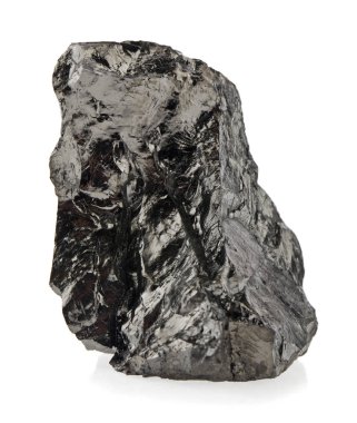 Beyaz arka planda izole kömür yakın çekim
