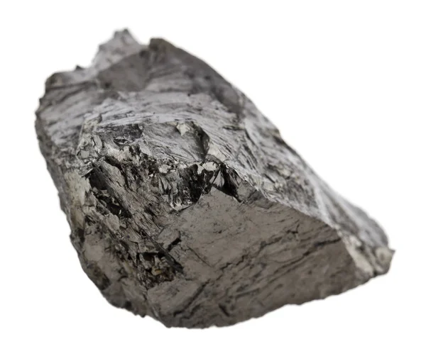 Уголь изолирован на белом фоне вблизи — стоковое фото