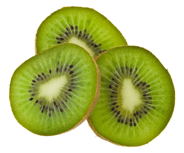 Kiwi isolerad på vit bakgrund — Stockfoto