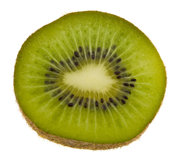 Kiwi-Scheiben isoliert auf weißem Hintergrund Nahaufnahme. — Stockfoto