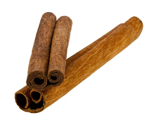 Cinnamon sticks isolated on white background close up — Stock Photo, Image