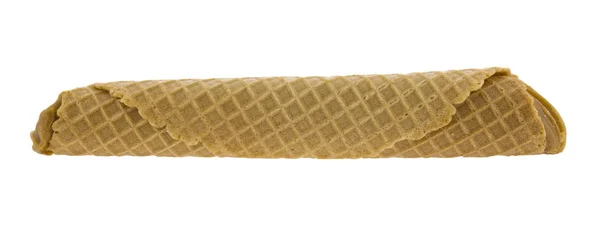 Rolos de waffle com enchimento isolado em fundo branco — Fotografia de Stock