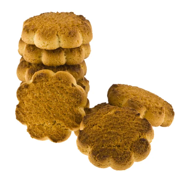Cookies isoliert auf weißem Hintergrund Nahaufnahme — Stockfoto