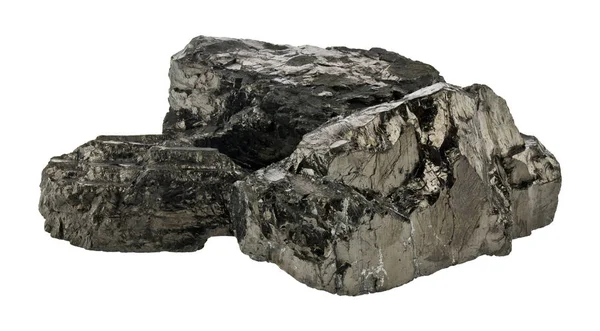 Coal isolated on white background close up — Stock Photo, Image