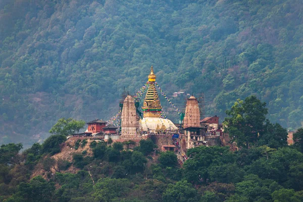 Swayambhunath Stupa Aussi Appelé Temple Des Singes Katmandou Népal — Photo