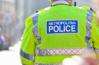 Metropolitan police in London, England, UK clipart