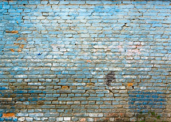 Alte blaue Ziegelmauer — Stockfoto