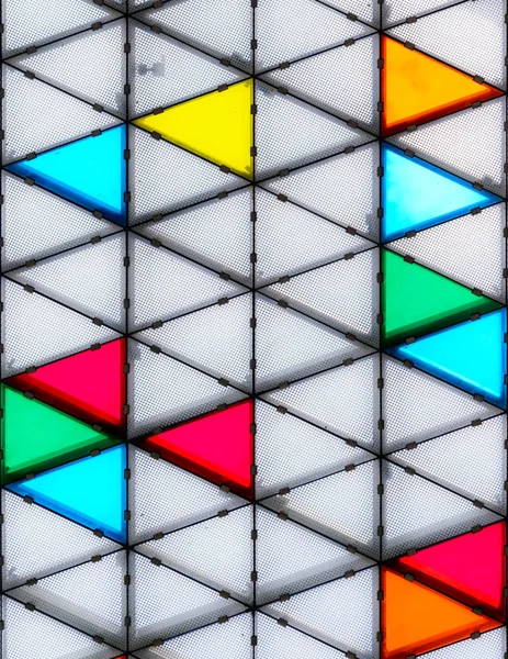 Toiture en verre moderne et coloré — Photo
