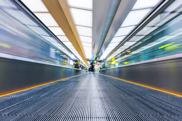 Moving walkway at airport