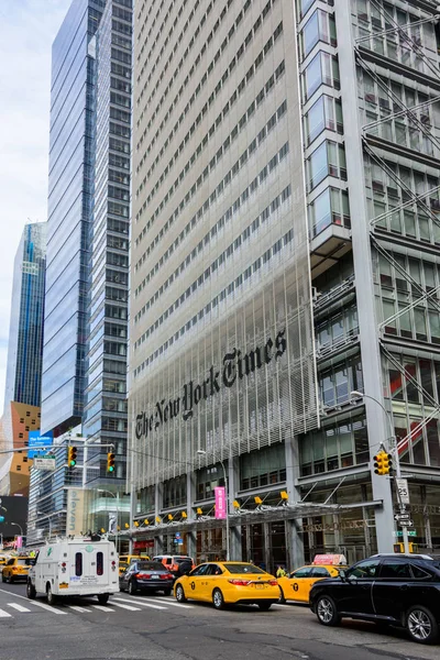 A New York Times épülete New York városában — Stock Fotó