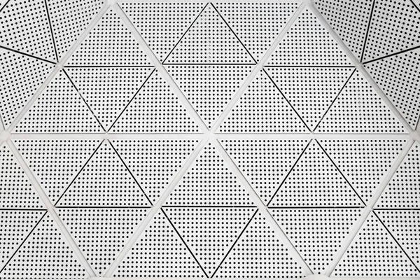 Modern metal ceiling pattern — Stock Photo, Image