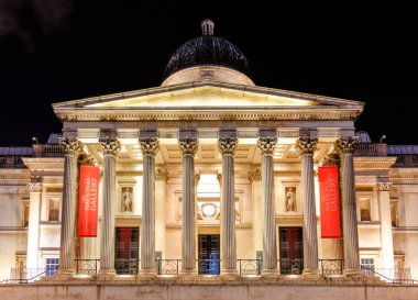 Londra'da gece Ulusal Galerisi, İngiltere
