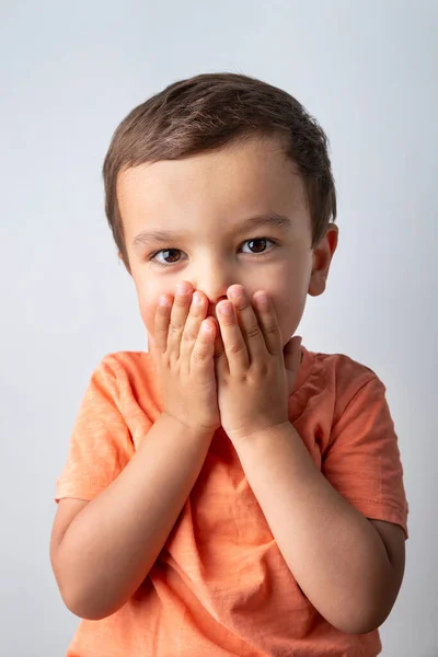 Lindo retrato de niño de tres años —  Fotos de Stock