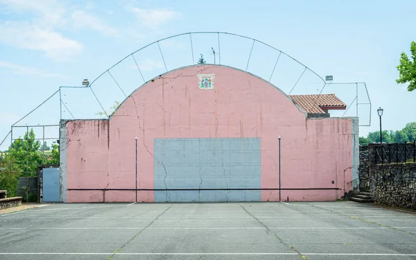 Espelette Basków pelota ściany, we Francji — Zdjęcie stockowe